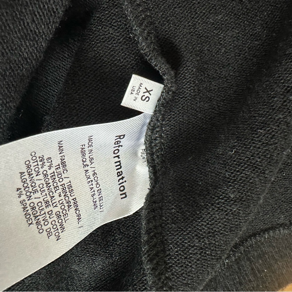 Reformation black cashmere sweater dress XS nwot - Picture 4 of 4